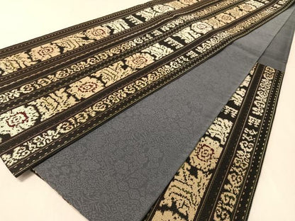 平和屋着物●六通柄袋帯　花間道　正絹　逸品　CABL0256vp