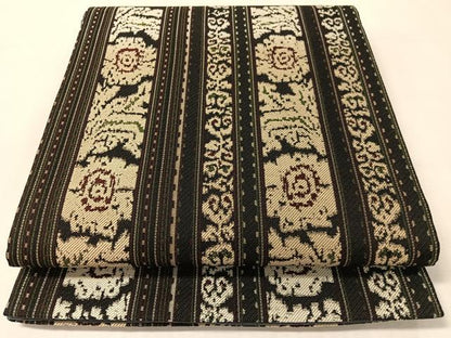平和屋着物●六通柄袋帯　花間道　正絹　逸品　CABL0256vp