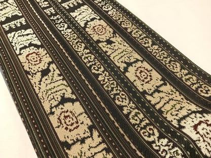 平和屋着物●六通柄袋帯　花間道　正絹　逸品　CABL0256vp