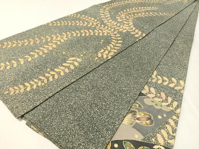 平和屋着物●六通柄袋帯　辻が花　正絹　逸品　未使用　CABL0257vp