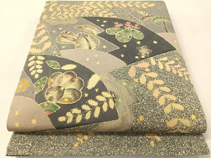 平和屋着物●六通柄袋帯　辻が花　正絹　逸品　未使用　CABL0257vp