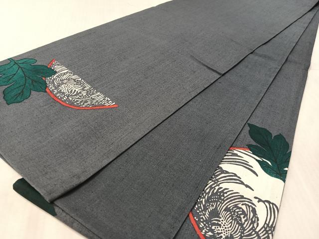 平和屋着物●太鼓柄袋帯　紬地　乱菊丸文　正絹　逸品　CABL0276vp
