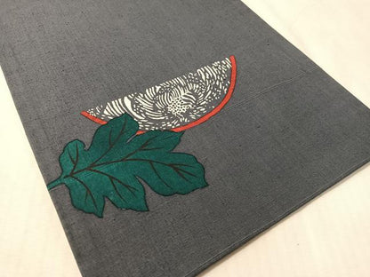 平和屋着物●太鼓柄袋帯　紬地　乱菊丸文　正絹　逸品　CABL0276vp