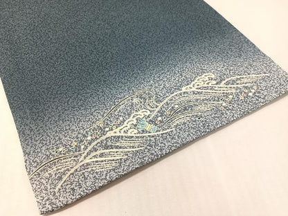 平和屋着物●太鼓柄袋帯　刺繍　浜松文　金糸　正絹　逸品　未使用　CABL0290vp