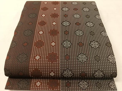 平和屋着物●両面　全通柄袋帯　吉祥間道　正絹　逸品　CABL0297vp