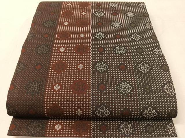 平和屋着物●両面　全通柄袋帯　吉祥間道　正絹　逸品　CABL0297vp