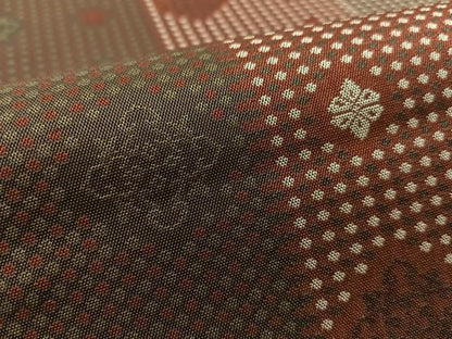 平和屋着物●両面　全通柄袋帯　吉祥間道　正絹　逸品　CABL0297vp