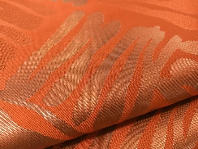 平和屋着物●西陣　川島織物　六通柄　本袋帯　菱吉祥文　金糸　正絹　逸品　CABL0305vp