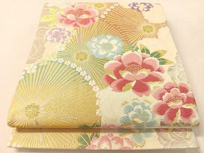 平和屋着物●六通柄袋帯　唐織　朱雀　夢想　金銀糸　鈴乃屋扱い　正絹　逸品　CABL0315vp