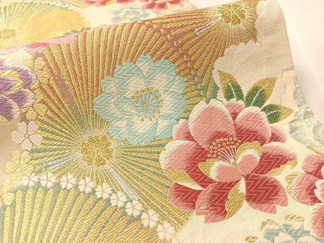 平和屋着物●六通柄袋帯　唐織　朱雀　夢想　金銀糸　鈴乃屋扱い　正絹　逸品　CABL0315vp