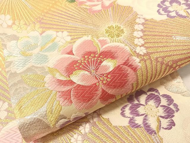 平和屋着物●六通柄袋帯　唐織　朱雀　夢想　金銀糸　鈴乃屋扱い　正絹　逸品　CABL0315vp
