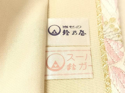 平和屋着物●六通柄袋帯　唐織　朱雀　夢想　金銀糸　鈴乃屋扱い　正絹　逸品　CABL0315vp