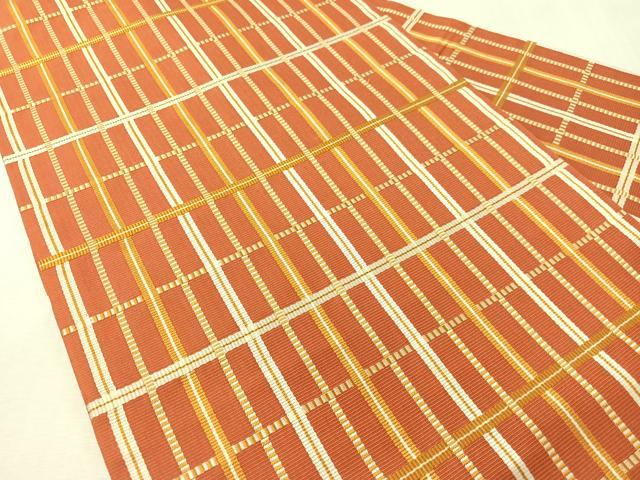 平和屋着物●全通柄　九寸名古屋帯　吉野間道　正絹　逸品　CABL0326vp