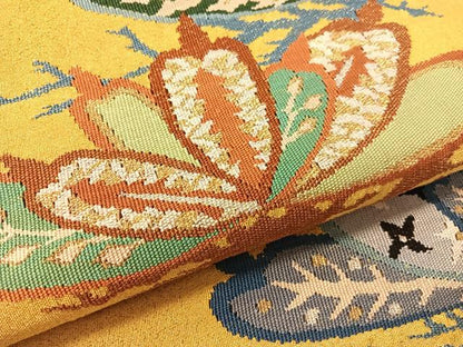 平和屋着物●爪掻き本綴れ　八寸名古屋帯　作家物　松　金銀糸　正絹　逸品　CABL0327vp