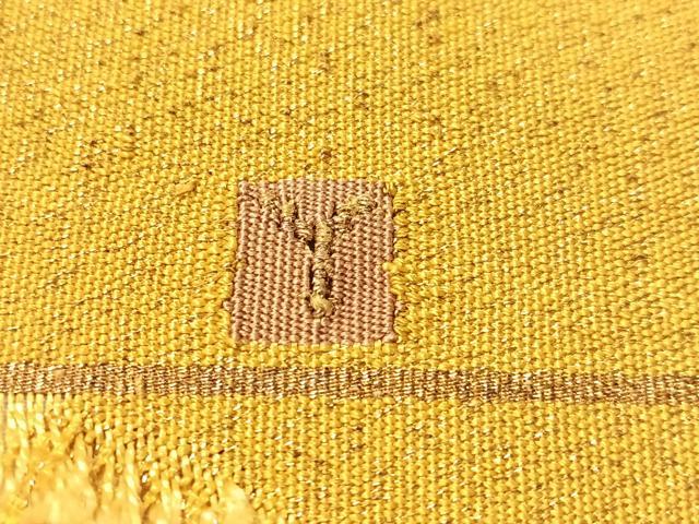 平和屋着物●爪掻き本綴れ　八寸名古屋帯　作家物　松　金銀糸　正絹　逸品　CABL0327vp