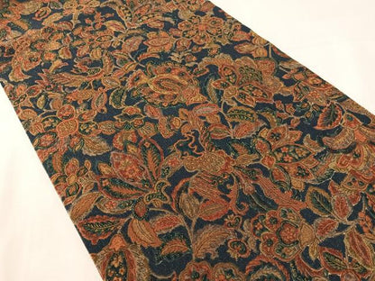 平和屋着物●九寸開き名古屋帯　華更紗　鬼しぼ縮緬　正絹　逸品　CABL0328vp