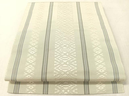 平和屋着物●本場筑前博多織　八寸名古屋帯　献上　正絹　逸品　CABL0340vp