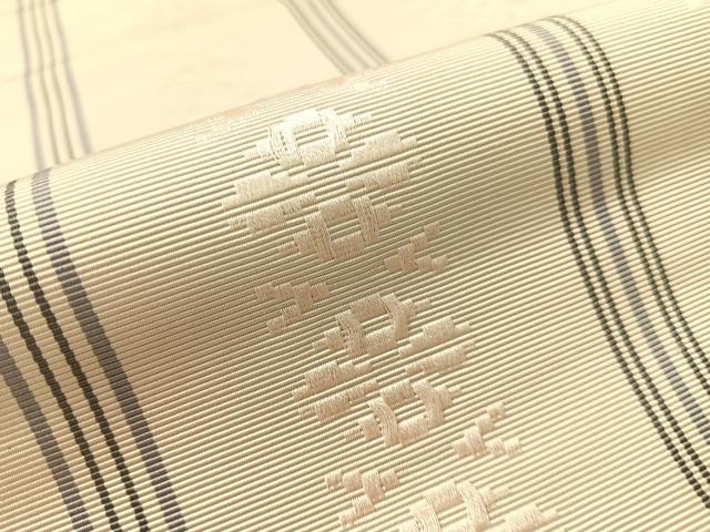 平和屋着物●本場筑前博多織　八寸名古屋帯　献上　正絹　逸品　CABL0340vp