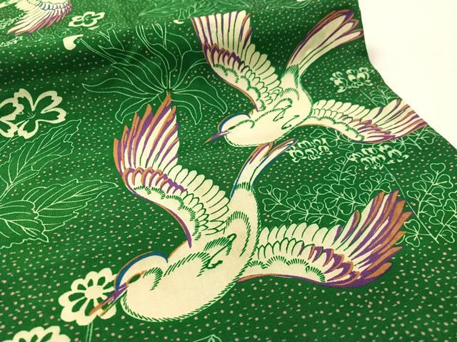 平和屋着物●アンティーク　大正ロマン　全通柄　九寸名古屋帯　飛鳥花文　引き抜き帯　正絹　逸品　CABL0354vp