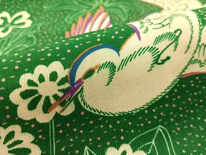 平和屋着物●アンティーク　大正ロマン　全通柄　九寸名古屋帯　飛鳥花文　引き抜き帯　正絹　逸品　CABL0354vp