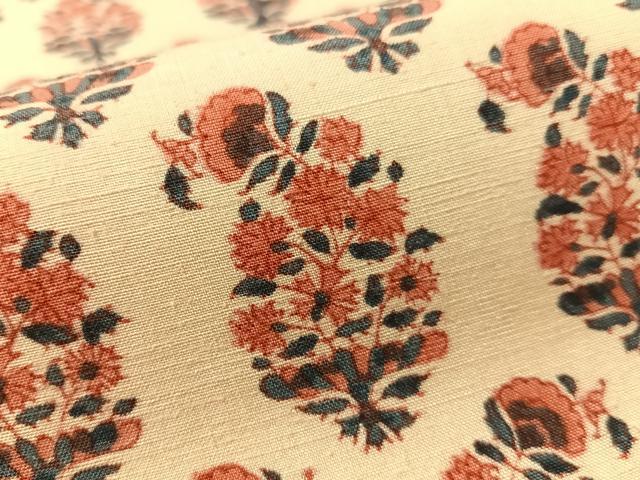 平和屋着物●全通柄　九寸名古屋帯　紬地　束ね花文　正絹　逸品　CABL0369vp