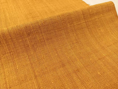平和屋着物●八寸名古屋帯　紬地　金茶色　正絹　逸品　CABL0373vp