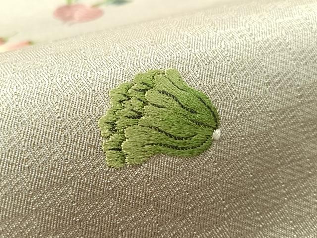 平和屋着物●総刺繍　九寸名古屋帯　成り物　金糸　正絹　逸品　CABL0389vp