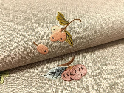 平和屋着物●総刺繍　九寸名古屋帯　成り物　金糸　正絹　逸品　CABL0389vp