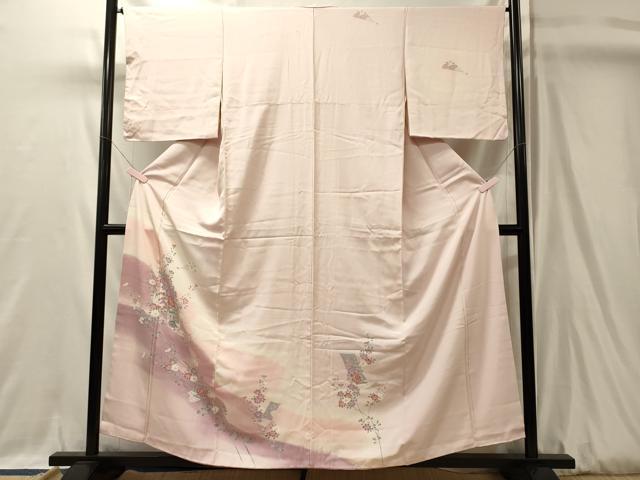 平和屋着物■訪問着　吉祥花文　正絹　逸品　CABL0404oy