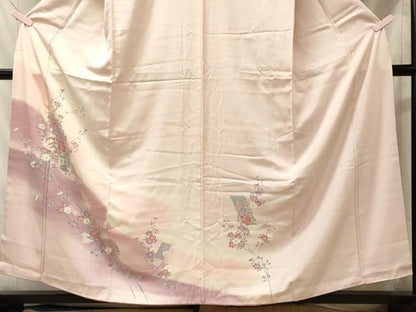 平和屋着物■訪問着　吉祥花文　正絹　逸品　CABL0404oy