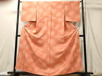 平和屋着物■上質な小紋　亀甲草花地紋　暈し染め　正絹　逸品　CABL0417oy