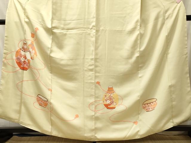 平和屋着物■訪問着　刺繍　陶器花文　小田急百貨店扱い　正絹　逸品　CABL0421oy