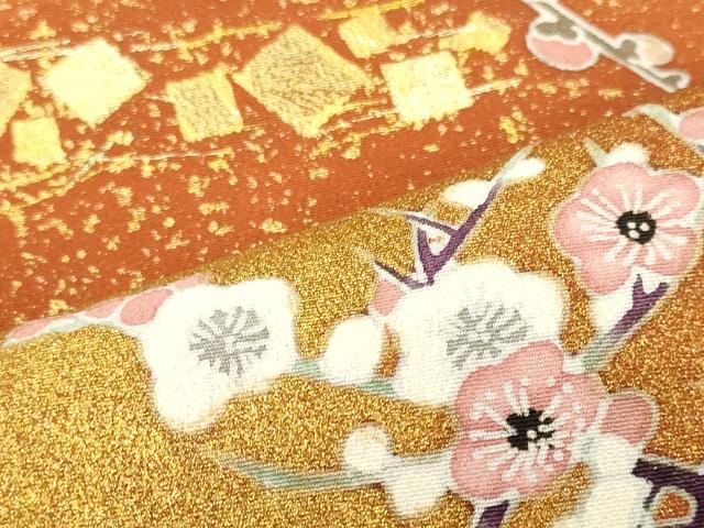 平和屋着物■豪華黒留袖　作家物　刺繍　扇面地紙花文　金彩　正絹　逸品　CABL0423oy