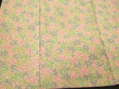 平和屋着物■上質な小紋　楓文　正絹　逸品　CABL0455oy