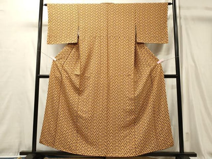 平和屋着物■上質な小紋　舞蝶文　正絹　逸品　未使用　CABL0459oy