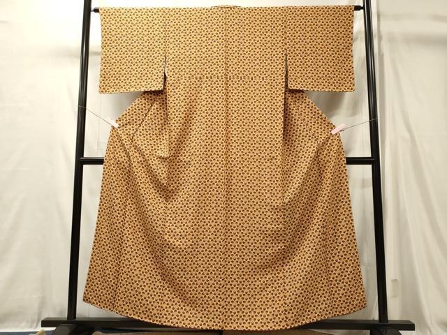 平和屋着物■上質な小紋　舞蝶文　正絹　逸品　未使用　CABL0459oy