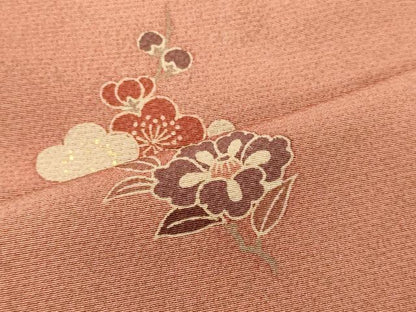 平和屋着物■訪問着　舞花文　暈し染め　金彩　正絹　逸品　未使用　CABL0460oy