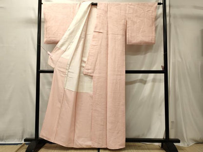 平和屋着物■上質な色無地　芝草花地紋　虹色　正絹　逸品　CABL0468oy