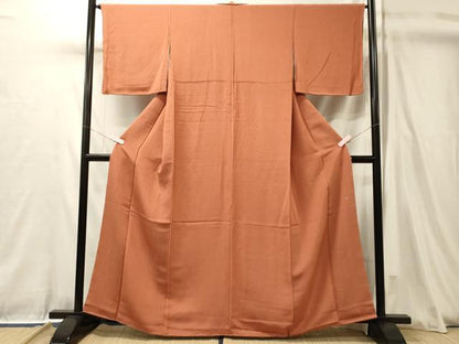 平和屋着物■江戸小紋　作家物　鮫小紋柄　鬼しぼ縮緬　正絹　逸品　未使用　CABL0474oy