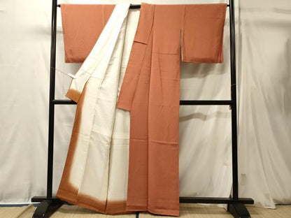平和屋着物■江戸小紋　作家物　鮫小紋柄　鬼しぼ縮緬　正絹　逸品　未使用　CABL0474oy