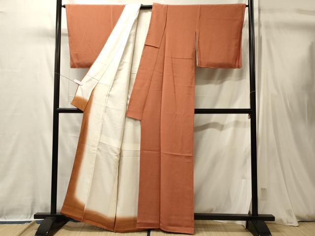 平和屋着物■江戸小紋　作家物　鮫小紋柄　鬼しぼ縮緬　正絹　逸品　未使用　CABL0474oy