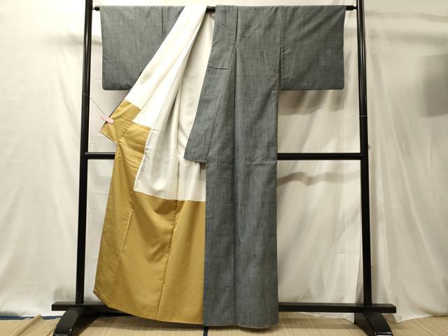 平和屋着物■上質な紬　霞文　正絹　逸品　CABL0479oy