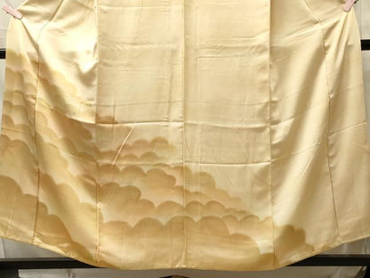 平和屋着物■訪問着　雲取り文　暈し染め　正絹　逸品　CABL0485oy