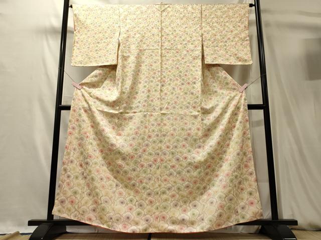 平和屋着物■訪問着　舞花文　正絹　逸品　CABL0486oy
