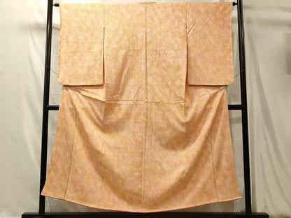 平和屋着物■上質な小紋　総絞り　霞文　暈し染め　正絹　逸品　未使用　CABL0487oy