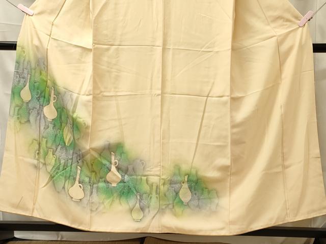 平和屋着物■訪問着　陶器文　暈し染め　金彩　正絹　逸品　CABL0489oy