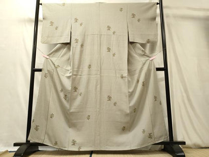 平和屋着物■上質な小紋　人物文　正絹　逸品　CABL0490oy