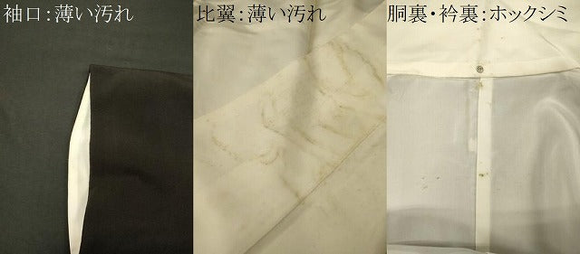 平和屋着物■豪華黒留袖　駒刺繍　文箱雲取り文　金銀彩　正絹　逸品　CABL0491oy