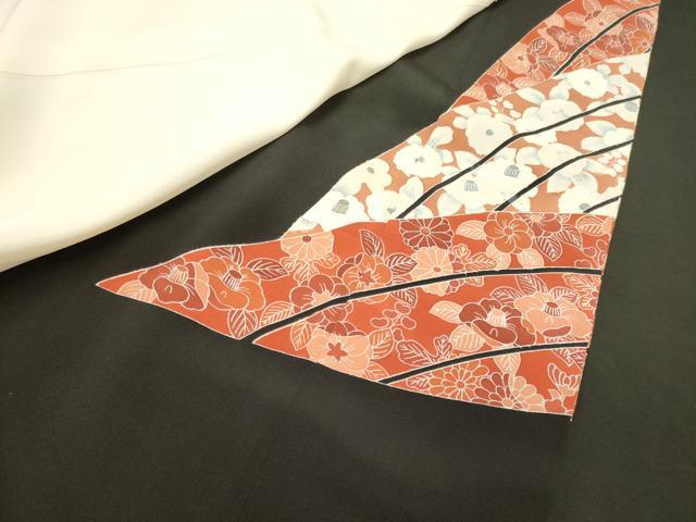 平和屋着物■豪華黒留袖　作家もの　鏡裏花鳥文　金彩　正絹　逸品　未使用　CABL0500oy