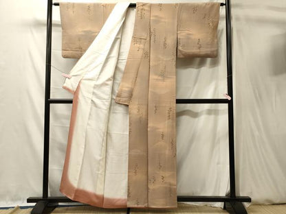 平和屋着物■上質な小紋　草木文　暈し染め　正絹　逸品　CABL0519oy